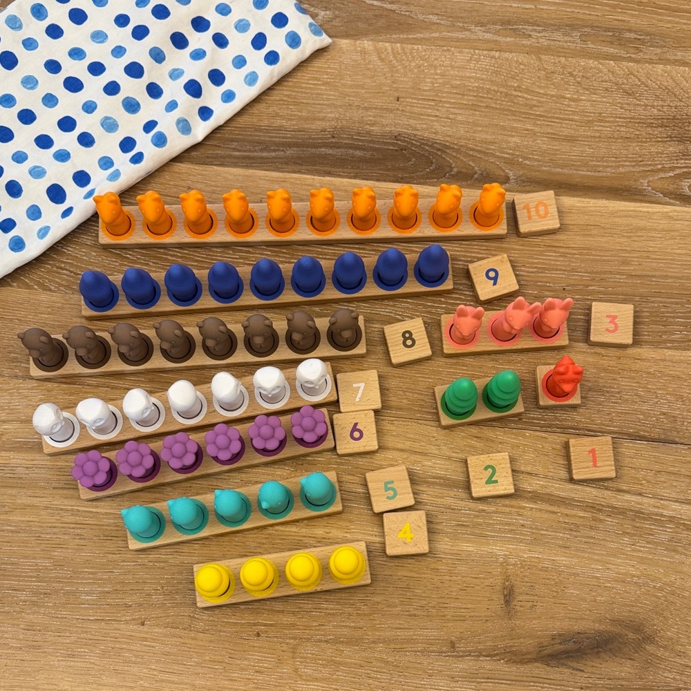 Montessori Math Bars & Number Tiles